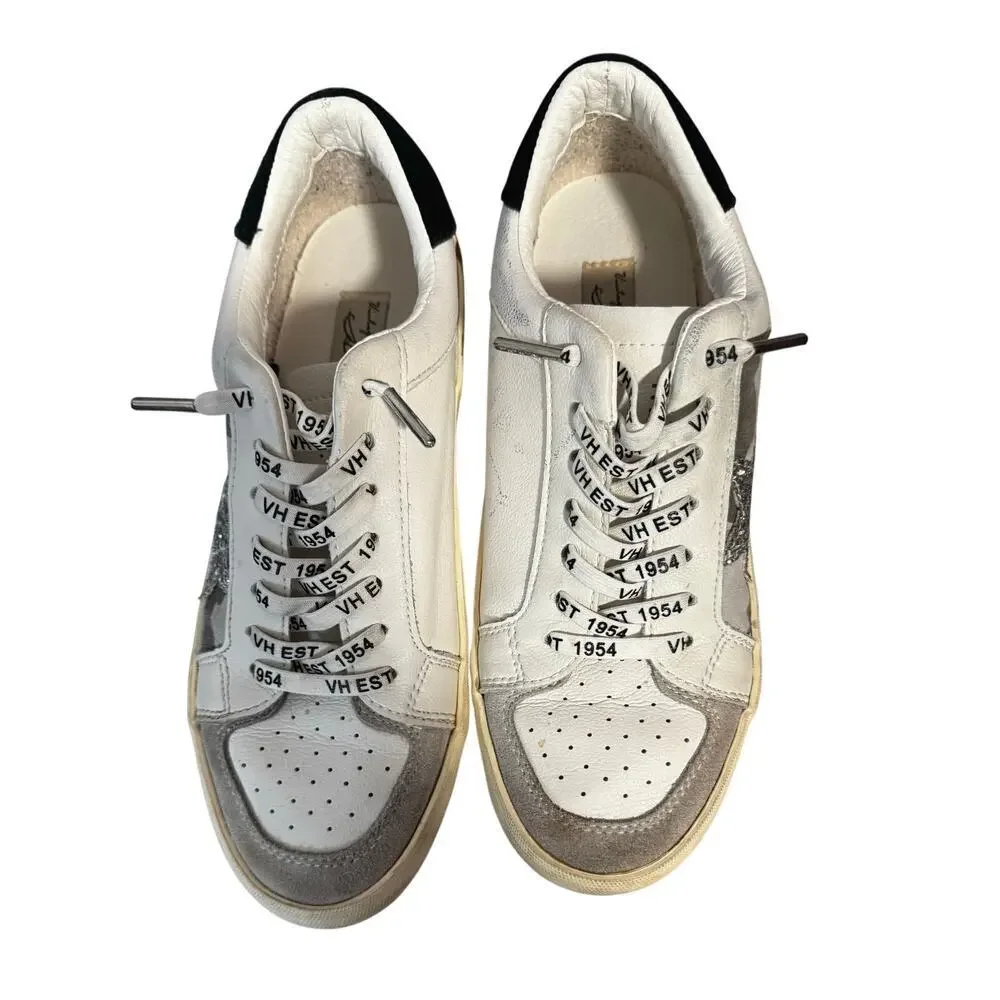 Vintage Havana 1954 “no lace up” sneakers Camo design with blinged out star